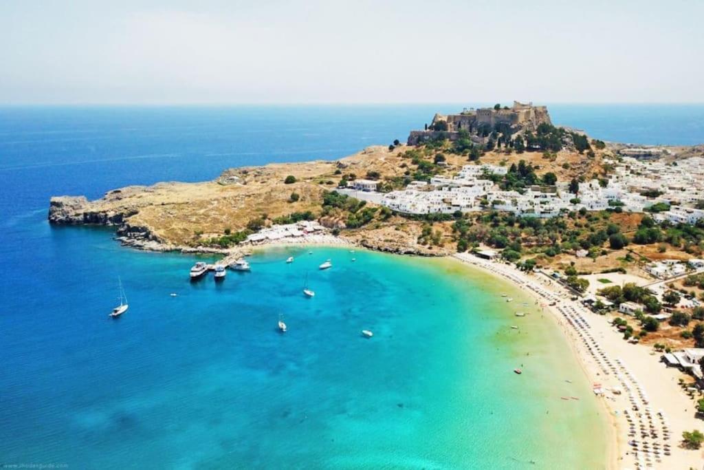 Aleyna House Lindos Area Villa Eksteriør bilde